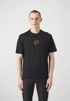 Футболка с принтом Emporio Armani, черная