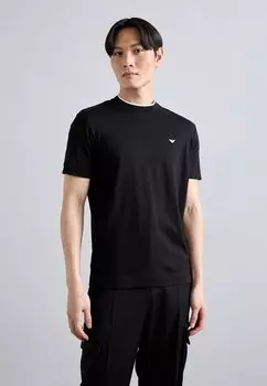 Футболка с принтом Emporio Armani, черный