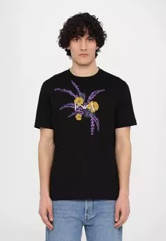 Футболка с принтом Emporio Armani, черный