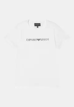 Футболка с принтом Emporio Armani, цвет white