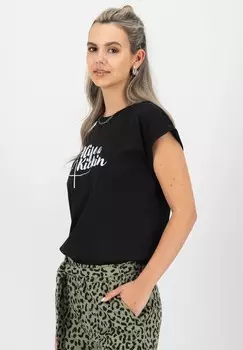 Футболка с принтом ENID P KURZARM alife & kickin, черный