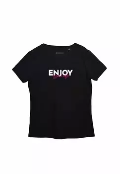 Футболка с принтом ENJOY Mamino, черный