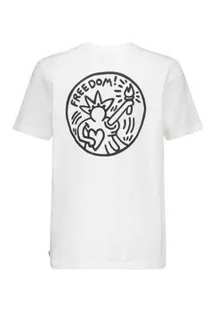 Футболка с принтом ENO JR America Today, кремовый