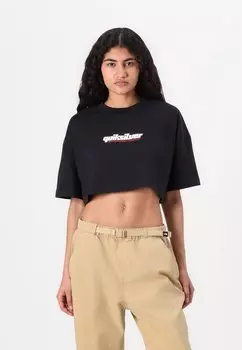 Футболка с принтом ERA MAXI CROP SCREEN Quiksilver, черный