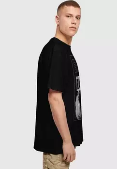 Футболка с принтом ERIC B RAKIM BLACKOUT HEAVY TEE Merchcode, черный