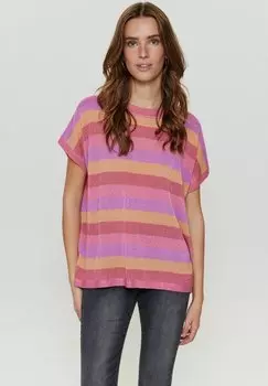 Футболка с принтом ERISSA Nmph, цвет pink lemonade