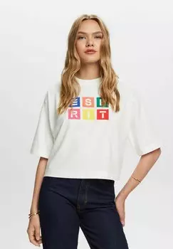 Футболка с принтом Esprit