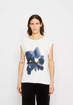 Футболка с принтом Esprit, белый