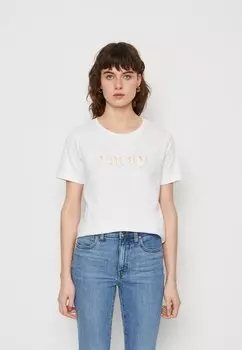 Футболка с принтом Esprit, белый