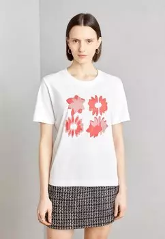 Футболка с принтом Esprit, белый
