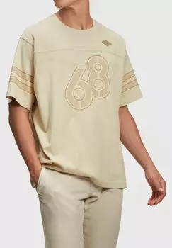 Футболка с принтом Esprit, бежевый меланж