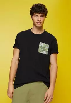 Футболка с принтом Esprit, черный