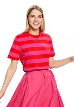 Футболка с принтом Esprit, красный