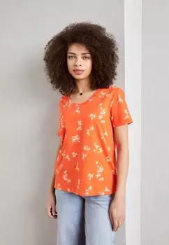 Футболка с принтом Esprit, красный