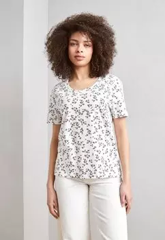 Футболка с принтом Esprit, крем