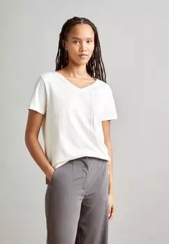 Футболка с принтом Esprit, молочный