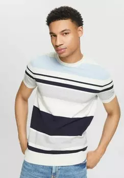 Футболка с принтом Esprit, молочный