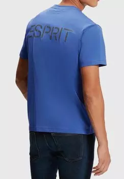 Футболка с принтом Esprit, синий