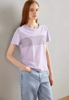 Футболка с принтом Esprit, сирень
