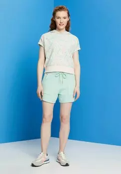 Футболка с принтом Esprit, светло-розовый