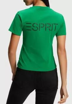 Футболка с принтом Esprit, зеленый