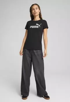 Футболка с принтом ESS METALLIC NO LOGO Puma, черный