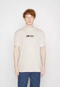 Футболка с принтом ESSENTIAL BIG LOGO TEE Tommy Hilfiger, старинный белый