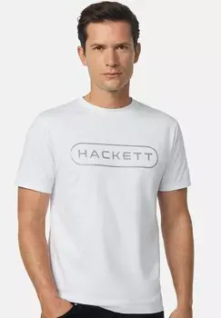 Футболка с принтом ESSENTIAL Hackett London, белый