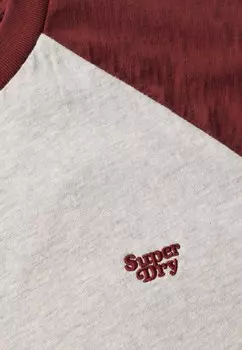 Футболка с принтом ESSENTIAL LOGO RAGLAN Superdry, светло-серый