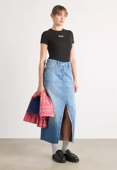 Футболка с принтом ESSENTIAL LOGO TEE 2 PACK Tommy Jeans, черный