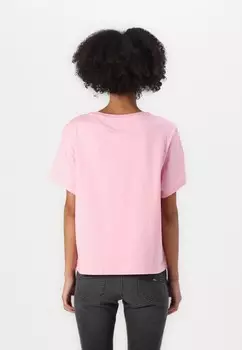 Футболка с принтом ESSENTIAL LOGO TEE Tommy Jeans, розовый