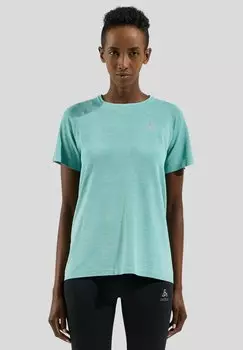 Футболка с принтом ESSENTIAL SEAMLESS ODLO, цвет aqua haze melange