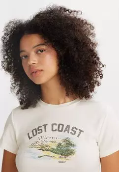 Футболка с принтом Essential Sporty Tee Levi's, слоновая кость