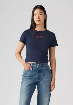 Футболка с принтом ESSENTIAL SPORTY TEE Levi's, темно-синий