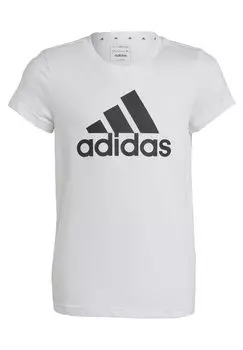 Футболка с принтом ESSENTIALS BIG LOGO adidas Sportswear, цвет white black