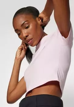 Футболка с принтом Essentials Stripes adidas Sportswear, розовый