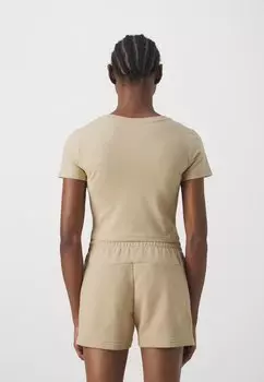 Футболка с принтом Essentials Stripes adidas Sportswear, бежевый