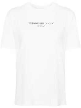 Футболка с принтом Est' 2013 Off-White, белый