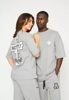 Футболка с принтом ESTABLISHED Multiply Apparel, темно-серый