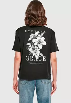 Футболка с принтом ETERNAL GRACE Merchcode, черный