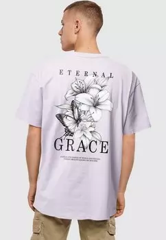Футболка с принтом ETERNAL GRACE Merchcode, фиолетовый