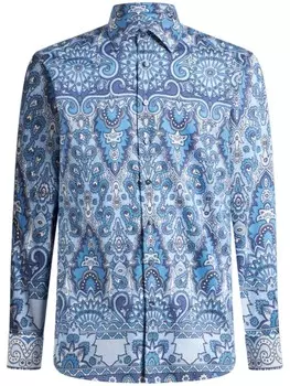 Футболка с принтом ETRO, синий