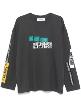 Футболка с принтом Etudes, серый