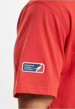 Футболка с принтом EUROPEAN LEAGUE OF FOOTBALL HELVETIC GUARDS 2 DEF, красный