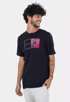 Футболка с принтом EVD HALFER GRADIENT Hurley, черный