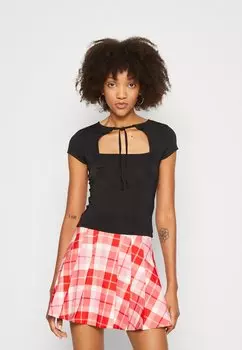 Футболка с принтом Even&Odd, черный