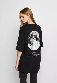 Футболка с принтом Even&Odd, черный