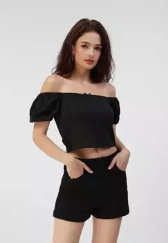 Футболка с принтом Even&Odd, черный