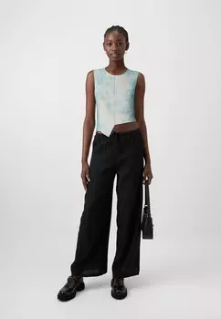 Футболка с принтом Even&Odd, светло-голубой