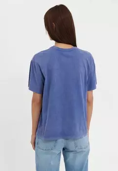 Футболка с принтом Even&Odd, темно-фиолетовый